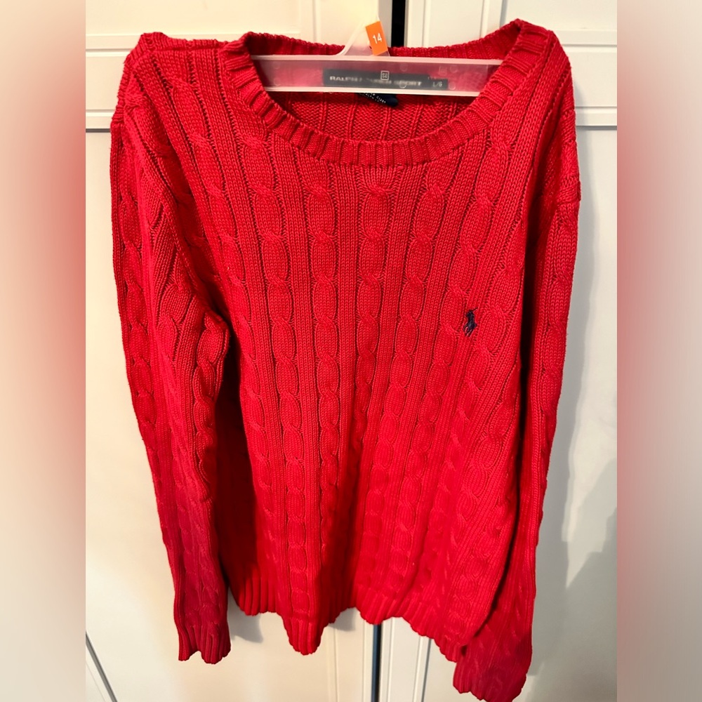Ralph Lauren Sport Cable Knit Sweater Large